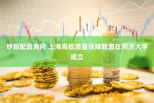 炒股配资询问 上海高校质量保障联盟在同济大学成立